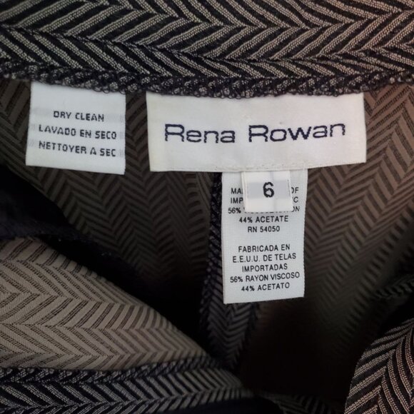 Rena Rowan Elegant High Rise Dress Trousers for Women. Size 6 - Picture 8 of 11
